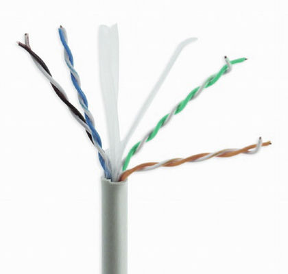 Grijze CCA Cat6a stevige kabel, hoge snelheid 10Gbps kabel Cat6a UTP
