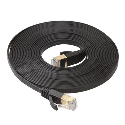 Cat6 de Kleur van UTP Ethernet Lan Cables Flat Short Black voor Computer