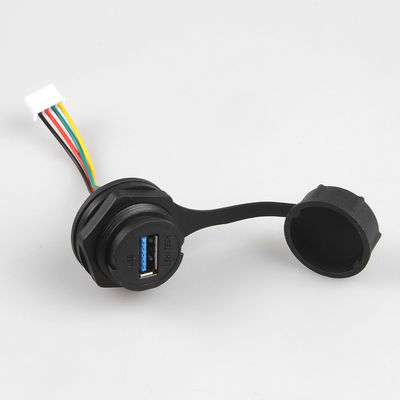 IP68 waterdichte industriële Lan-kabelassemblage XH 2.5 naar USB 3.0 vrouwelijke connector