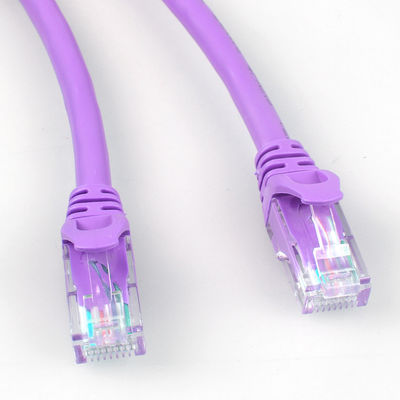 Rj45 Purpere Cat6a-HDPE van het Flardkoord Isolatie voor Netwerk LEIDENE Vertoning