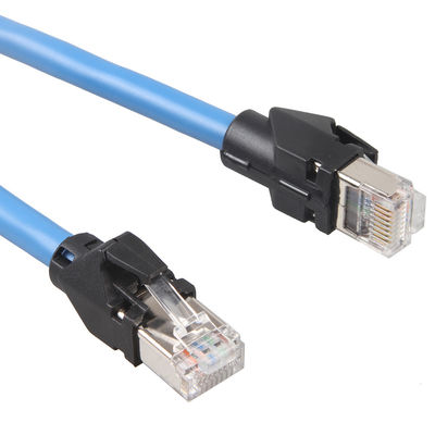 Cat6as/ftp Ethernet Kabel 6 RJ45-de Keten van de het Flard van de Industriële Belemmering van het Netwerkkoord Netwerkvoet Kabel