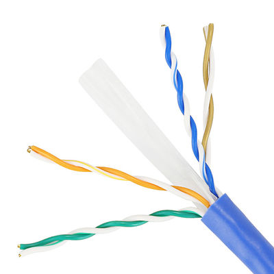 Zuiver Koper Ethernet Cat6 Lan Cable 1000 Voet van Cu 4 PAREN van 23AWG 0.57mm voor Binnen