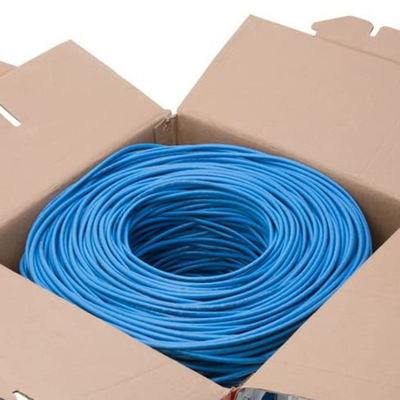 De blauwe 0.57mm CAT6 Kabel van FTP, Praktische Zuivere Kopercat6 Kabel