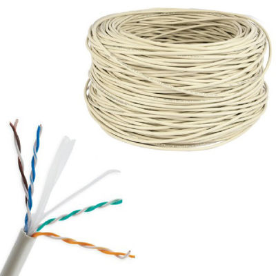 Binnenkat 6, Cu 4 paren 0.55mm van Grey Patch Cord UTP Zuivere Koperlszh CAT6 Kabel