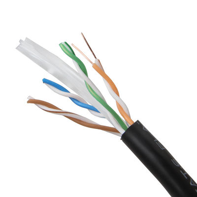 Zwart het Flardkoord van Cat6 Cat6a voor Gigabit Ethernet 650MHz 100W PoE RJ45 UTP