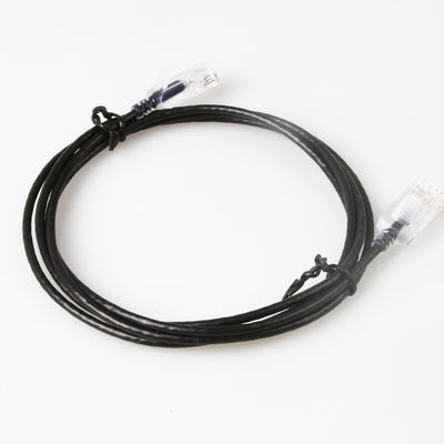 Van het het Flardkoord RJ45 UTP van de Snagless het Slanke Looppas Cat6a Zuivere Naakte Koper 10G 30AWG