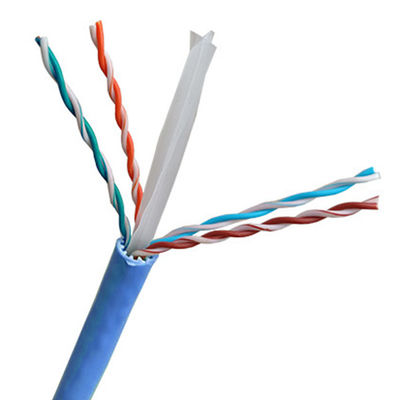 Pvc-Isolatie Cat6a Lan Kabel 500Mhz TIA568 C.2 Koper CCA Leider Blauw