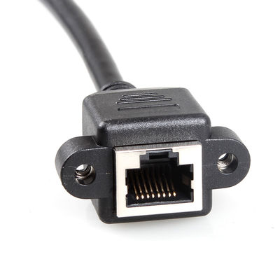 De stabiele Kat 6a beschermde Ethernet-Kabel, RJ45-zet de Uitbreidingskabel met Schroefcomité op