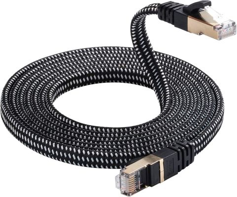 De nylon Gevlechte Cat7-Weerbestendige Hoge snelheid 10Gbps van het Flardkoord