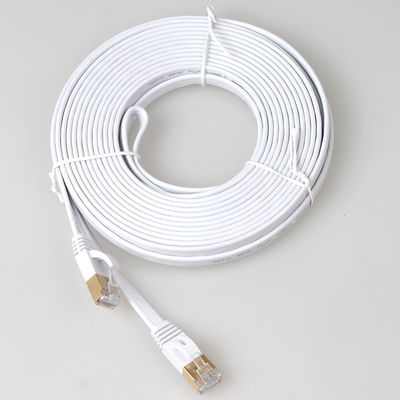 SFTP Beschermde Cat7-Veelkleurige Duurzaam van Ethernet van het Flardkoord Vlakke