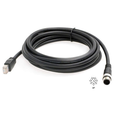 Industriële Ethernet de Kabelm12 D Code 8 Pin To RJ45 van ROHS Cat6 voor Fieldbus-Sensor