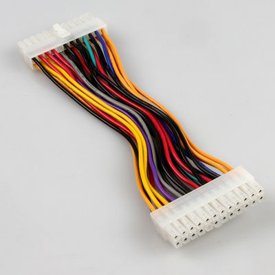 Stabiele Zwarte ATX 24 Pin Extension Cable, Mannetje aan Vrouwelijke ATX-Voedingkabel