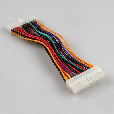 Stabiele Zwarte ATX 24 Pin Extension Cable, Mannetje aan Vrouwelijke ATX-Voedingkabel