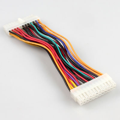 Stabiele Zwarte ATX 24 Pin Extension Cable, Mannetje aan Vrouwelijke ATX-Voedingkabel