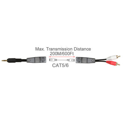 RCA-Geluidssignaal 3,5 MM. Stereokabel Rode Witte Kleur Geschikte Cat5 Cat6 Cat7 Cat8