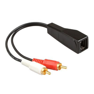 De Draadassemblage Stereo 2 RCA van de Cat7cat8 Douane aan Stereo 2 RCA Naakt Koper