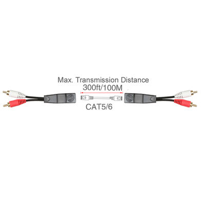 De Draadassemblage Stereo 2 RCA van de Cat7cat8 Douane aan Stereo 2 RCA Naakt Koper
