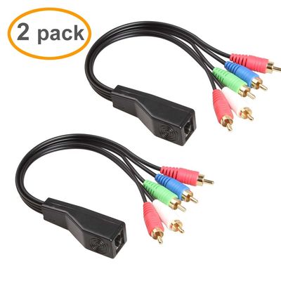 RCA aan RJ45-de Assemblage van de Douanedraad met de Stereo Audiovergroting van Cat5 Cat6