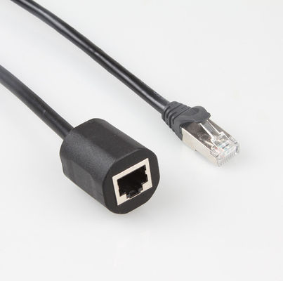 Praktisch van het het Flardkoord van FTP Cat6 de Hoge snelheidsrj45 Mannetje aan Vrouwelijke Uitbreiding