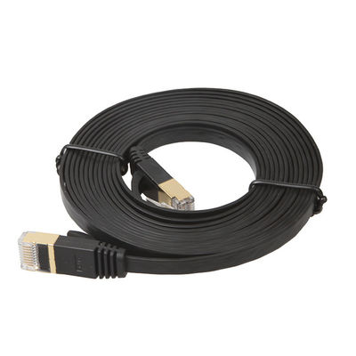 Cat6 de Kleur van UTP Ethernet Lan Cables Flat Short Black voor Computer