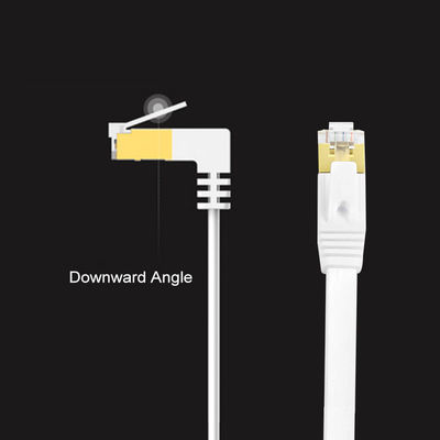 Stabiele witte platte Cat6 Ethernet-kabel, praktisch Gigabit Ethernet-snoer