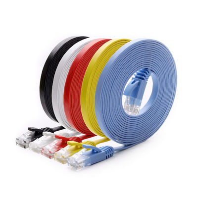 Platte ultradunne Cat6 patchkabels multifunctioneel met RJ45 8P8C