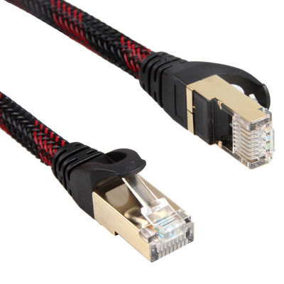 AWG 28 Rood Zwart Gevlecht Lan Cable, het Koordkat 7 van het Hoge snelheids Stabiele Flard