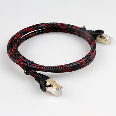 AWG 28 Rood Zwart Gevlecht Lan Cable, het Koordkat 7 van het Hoge snelheids Stabiele Flard