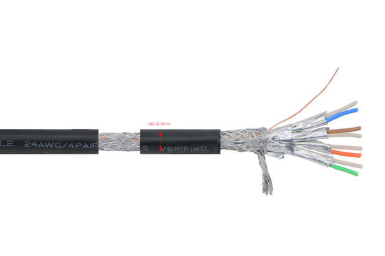10 Gbps afgeschermde Cat7-patchkabel 600 MHz hoge snelheid multifunctioneel