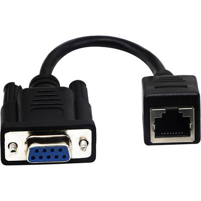 Cat5 Cat6 RJ45 aan RS232-Kabel, DB9 9 Pin Industrial Ethernet Cable Assemblies