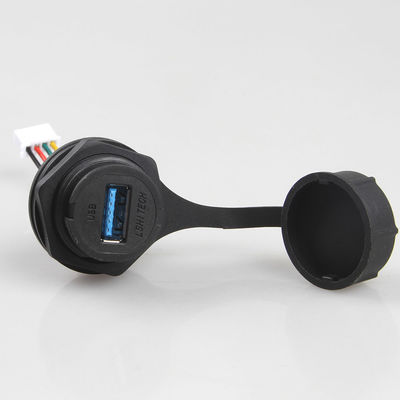 IP68 waterdichte industriële Lan-kabelassemblage XH 2.5 naar USB 3.0 vrouwelijke connector