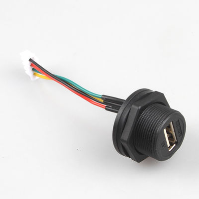 Waterdichte XH2.54 4P USB Front Cable Wire Harness Manufacturing 2.54mm Hoogte