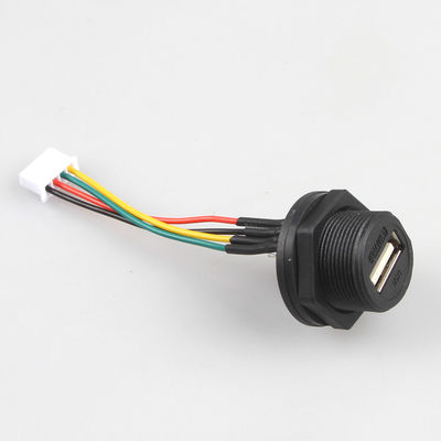 Waterdichte XH2.54 4P USB Front Cable Wire Harness Manufacturing 2.54mm Hoogte
