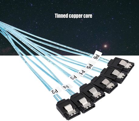 Vrouwelijke de Uitrustingskabel 6Gbps SATA III HDD 7pin van de Splitsersdraad aan 7pin voor Server