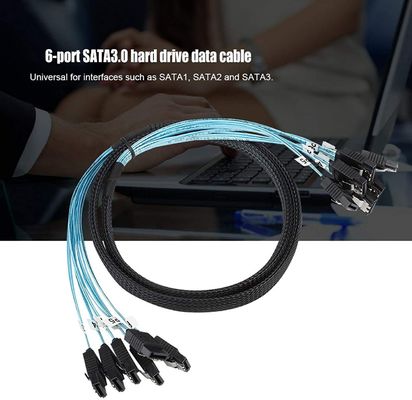 Vrouwelijke de Uitrustingskabel 6Gbps SATA III HDD 7pin van de Splitsersdraad aan 7pin voor Server