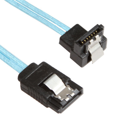 8 duim Blauw SATA 3 Uitbreidingskabel, Recht aan Recht SATA 3 Koord