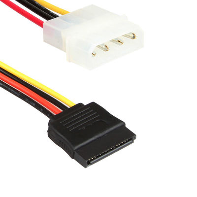 De mannelijke Vrouwelijke van de de Aandrijvingskabel van Y SATA Harde Splitser Molex 4 Pin Durable