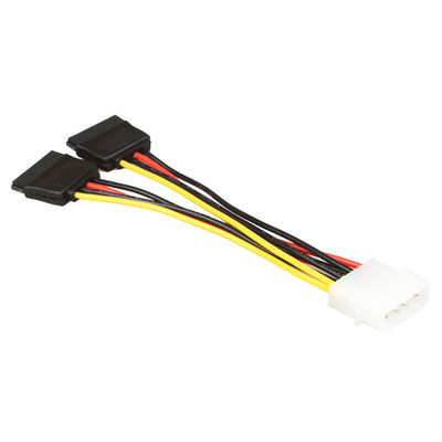 OEM SATA de Uitrustingskabel SATA 1 tot 2 4 Pin Molex Connecter To 2 van de Machtsdraad