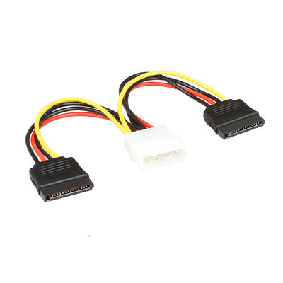 OEM SATA de Uitrustingskabel SATA 1 tot 2 4 Pin Molex Connecter To 2 van de Machtsdraad