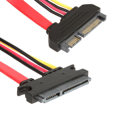 Stabiele Uitbreiding SATA 3 Kabel voor HDD, Mannetje aan Wijfje 7+15 Speld SATA 3,0 6gbps