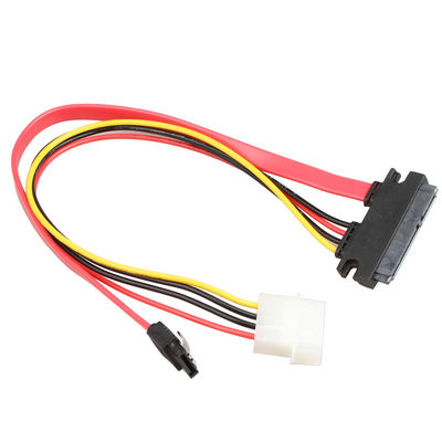 ROHS SATA III de Uitrustingskabel SATA 7+15Pin 22 Pin To SATA 7Pin+4Pin van de Gegevensdraad