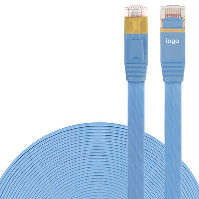 Stabiele 600 MHz Cat 7 Ethernet-kabel plat, BC Blue Praktische Cat7 SFTP-kabel