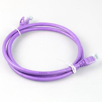 Rj45 Purpere Cat6a-HDPE van het Flardkoord Isolatie voor Netwerk LEIDENE Vertoning