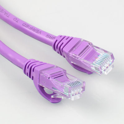 Rj45 Purpere Cat6a-HDPE van het Flardkoord Isolatie voor Netwerk LEIDENE Vertoning