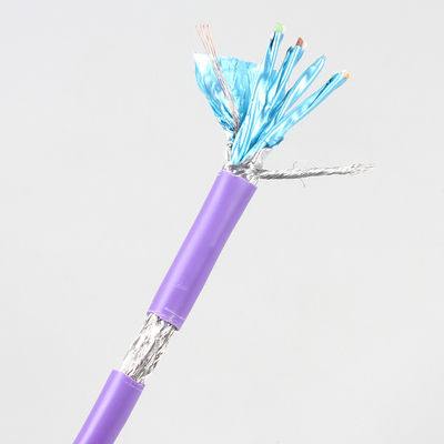 Purpere Praktische Kat 7 Ethernet-Kabelbroodje, 1000FT Kat 7 SFTP van Kabelethernet