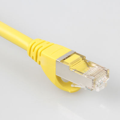 Gele Outdoor Cat7 SSTP Kabel, Praktische 26AWG LSZH Patchkabel