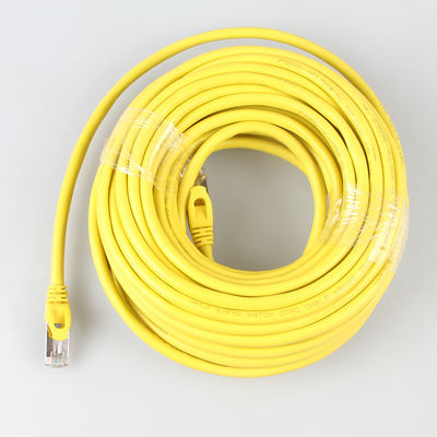 Gele Outdoor Cat7 SSTP Kabel, Praktische 26AWG LSZH Patchkabel