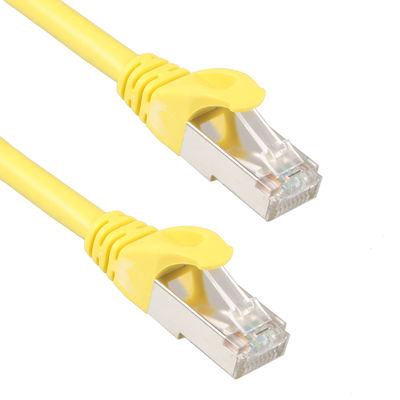Gele Outdoor Cat7 SSTP Kabel, Praktische 26AWG LSZH Patchkabel