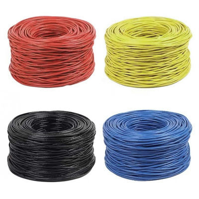 23AWG Praktische Cat6 Lan-kabel BC 0,57 UTP PVC-mantel 4 paar 305 m